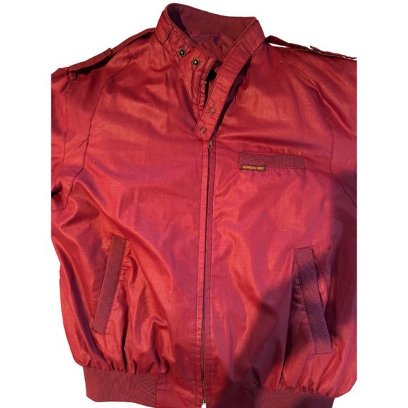 Vintage  Men's Member's Only Jacket Maroon Size 44 - Picture 5 of 7